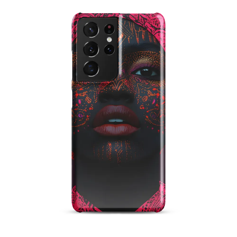 Neon Adornments: A Portrait of Cultural Expression