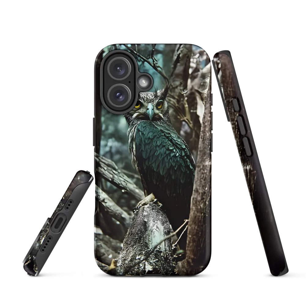 Whispers of the Forest: The Owl's Vigil | Phone Case