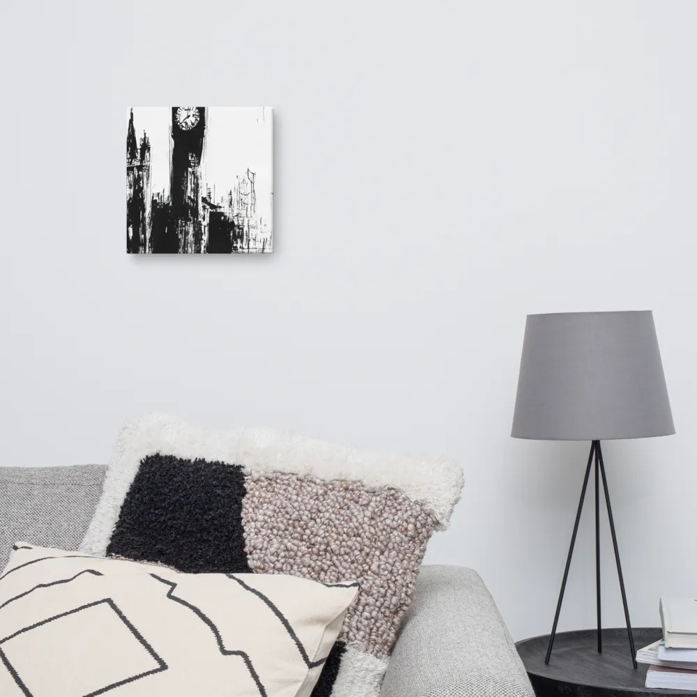 Clock Tower in Motion | Canvas | 12″×12″