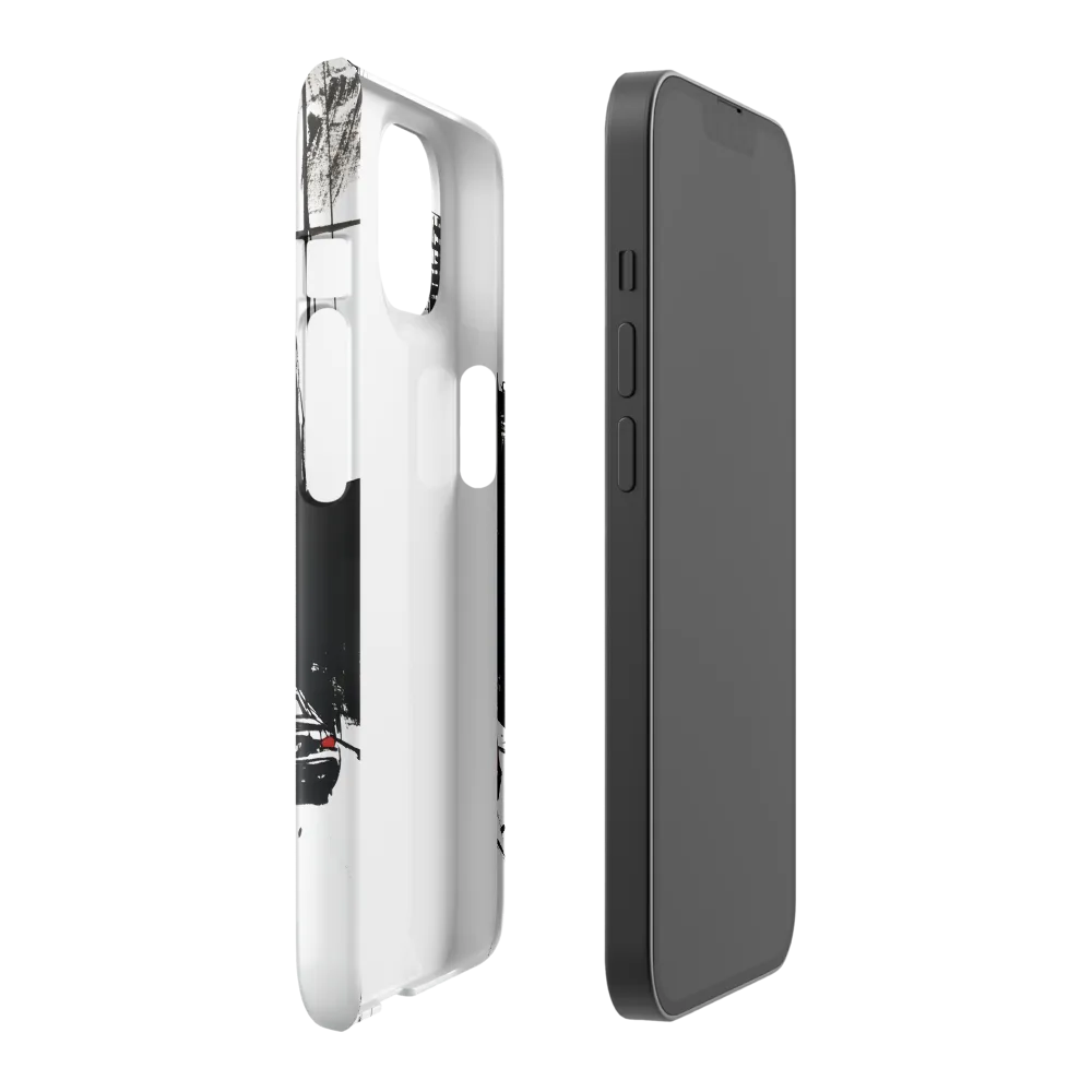 Urban Pulse: A Monochromatic Journey | Phone Case |  14 | Snap Case | Glossy
