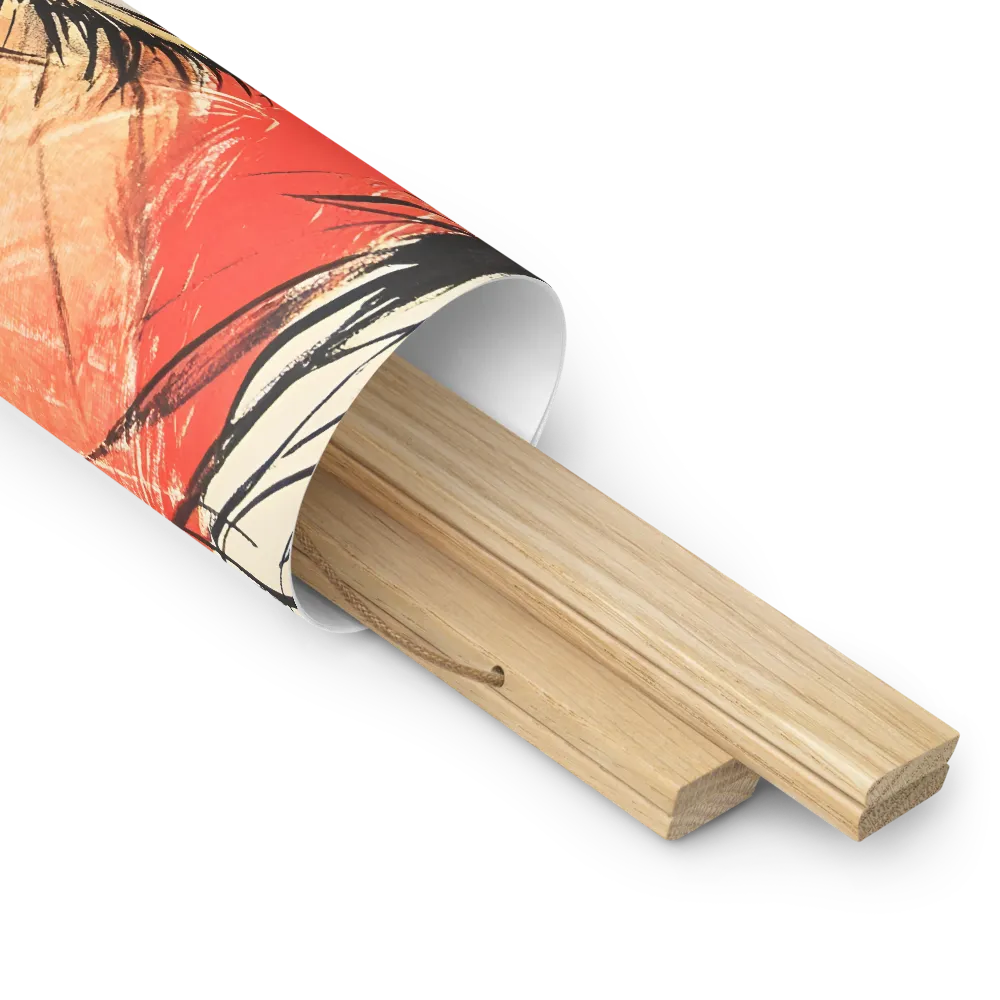 Gaze of Emotion | Poster With Oak Wood Hanger | 14″×14″