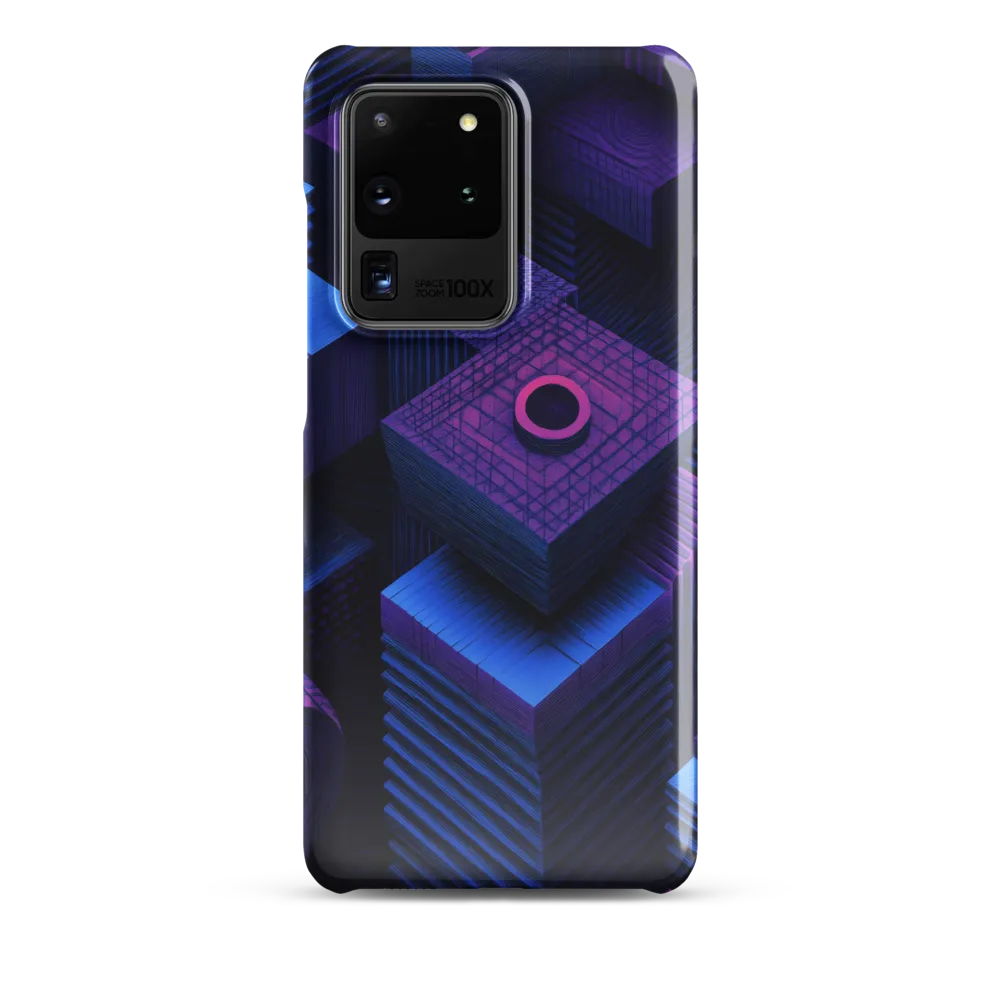 Geometric Dreams in Blue and Purple