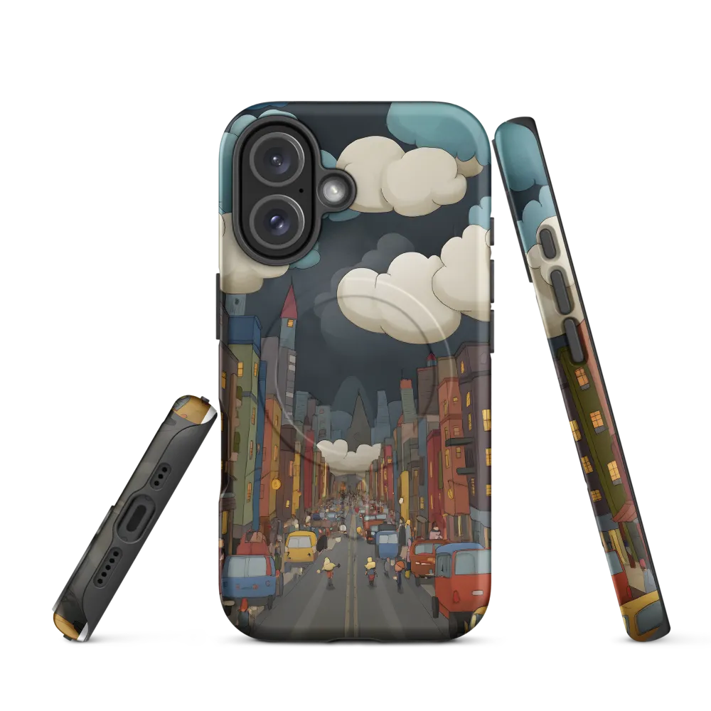 Urban Symphony: A City Awakens at Dusk | Phone Case |  16 | MagSafe® Tough Case | Matte