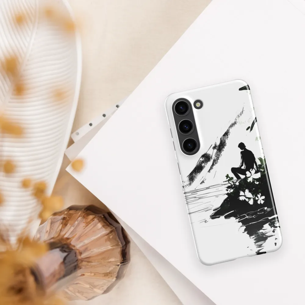 Contemplation by the Water | Phone Case |  S23 | Snap Case | Glossy