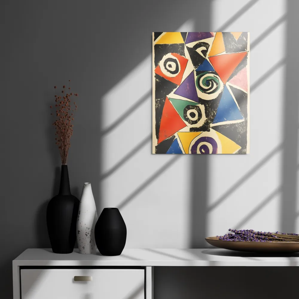 Dynamic Geometric Abstraction | Metal Print | 16″×20″