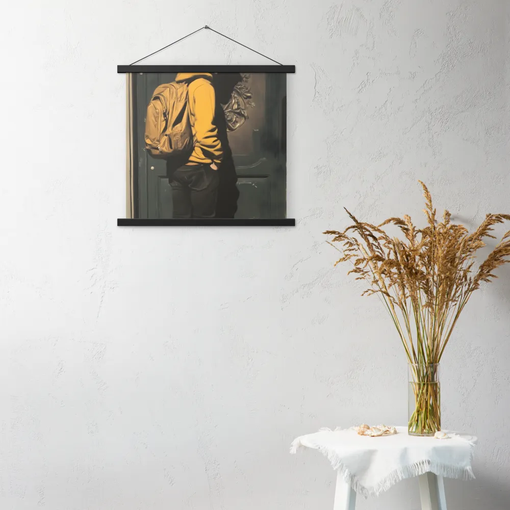 Silent Reflection | Poster With Black Wood Hanger | 18″×18″