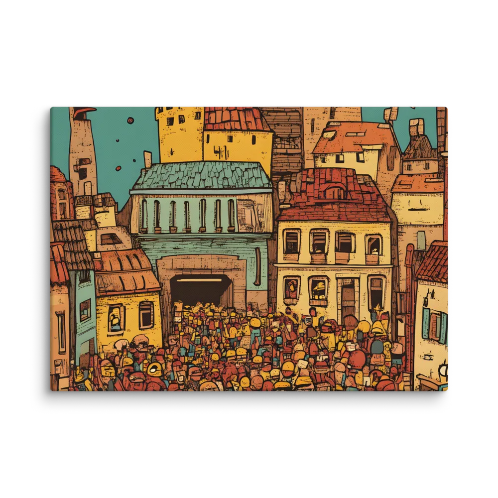 The Quirky City Gathering | Canvas | 20″×28″