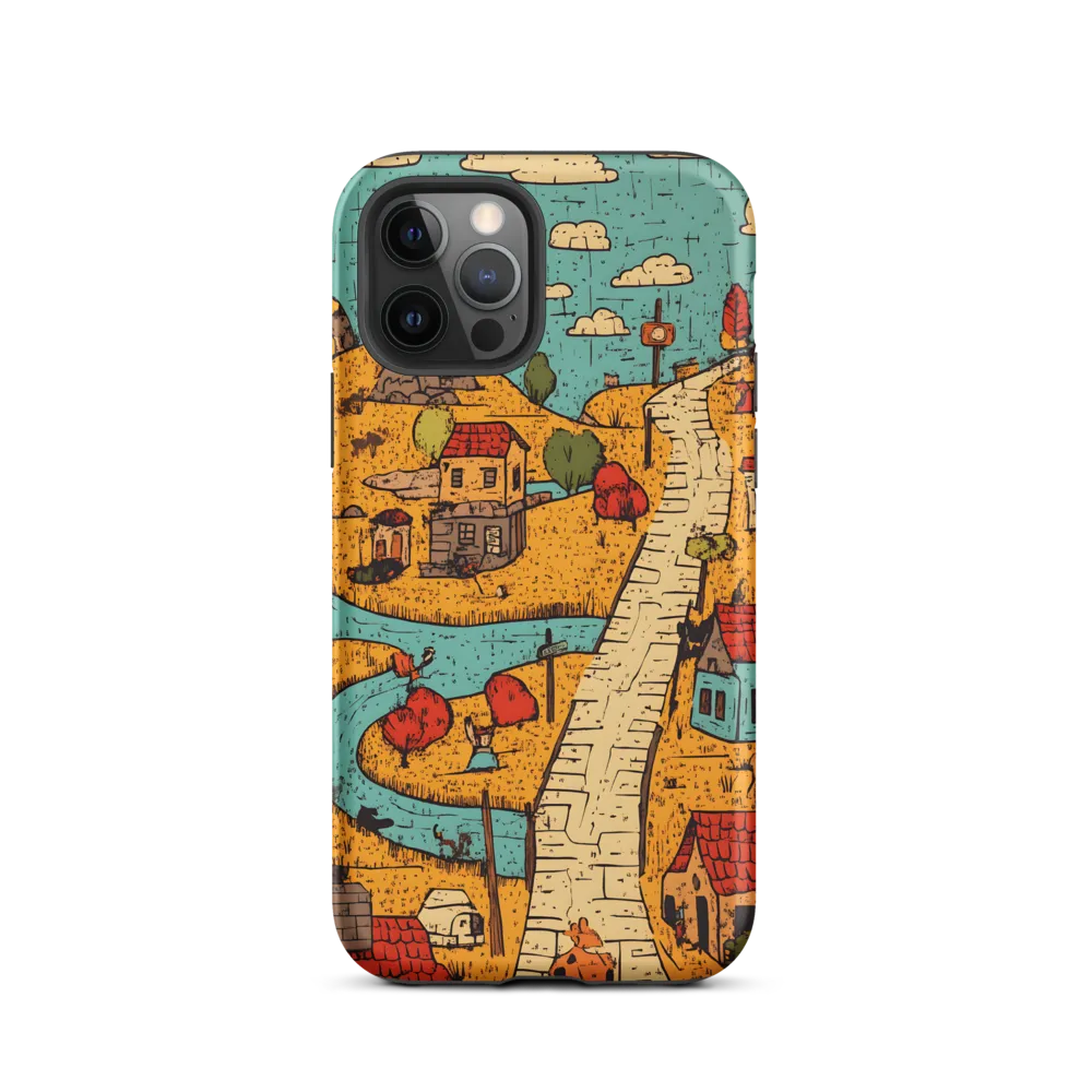 Whimsical Village Landscape