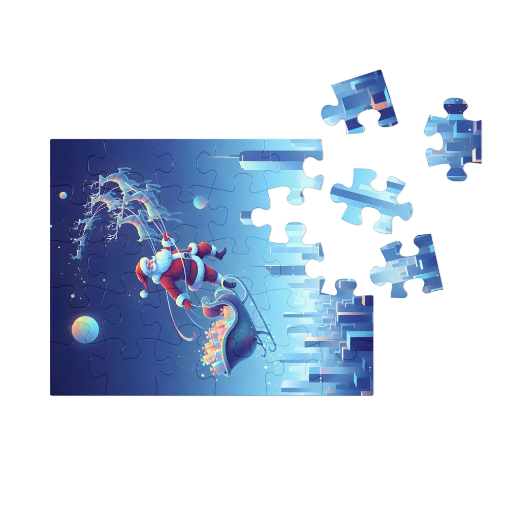 Midnight Sleigh Ride 
 Jigsaw Puzzle in Tin Box