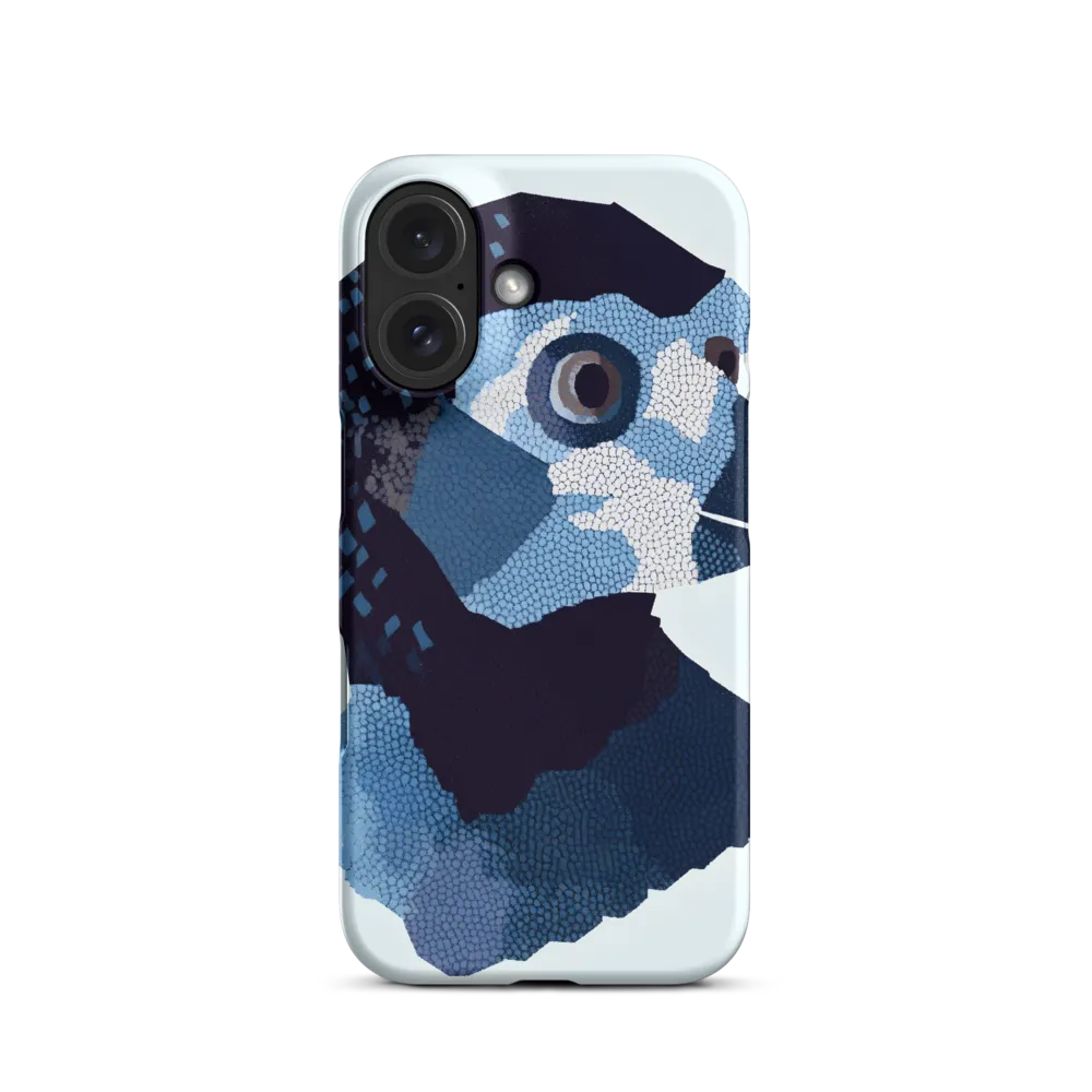 Abstract Avian Portrait in Blue