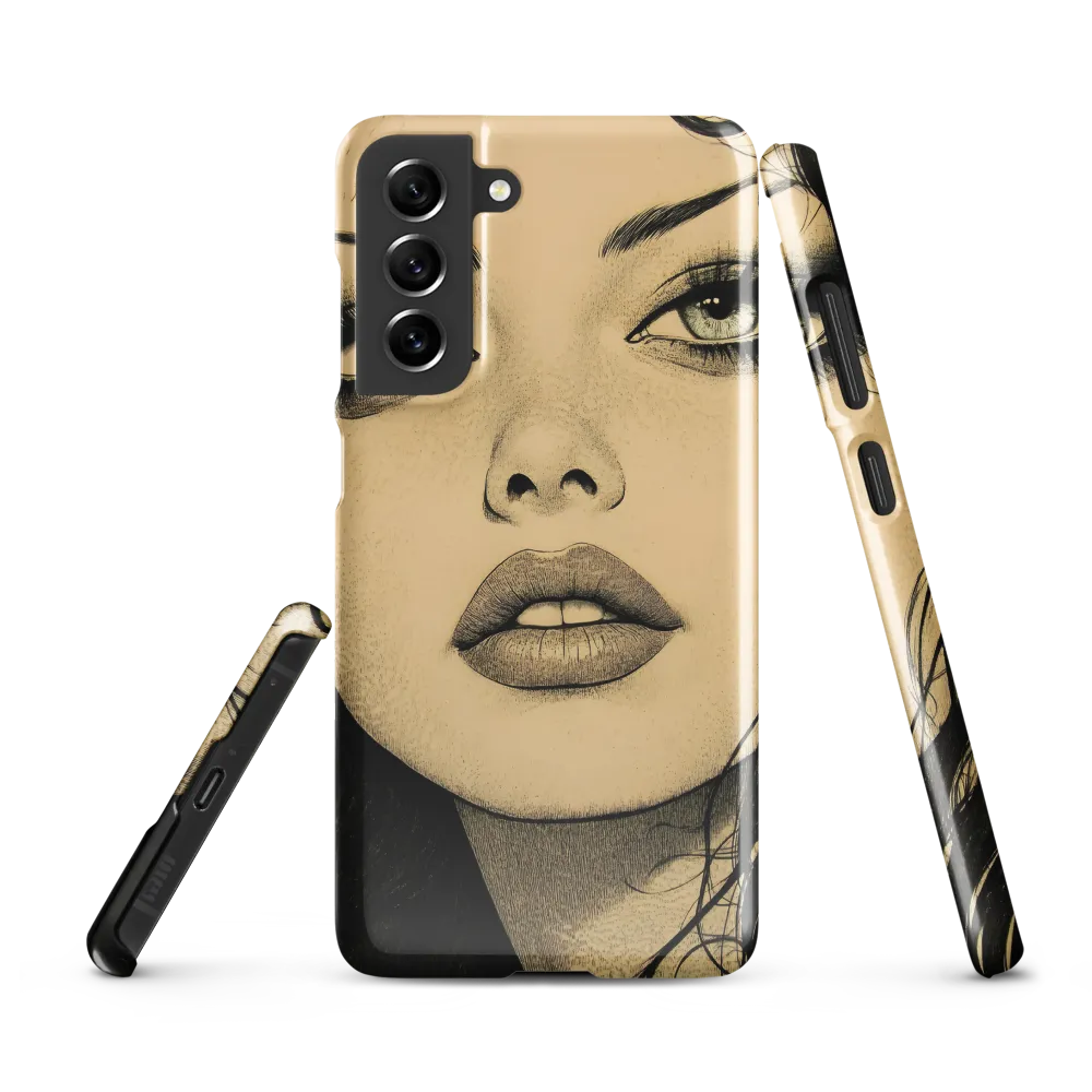 Enigmatic Gaze | Phone Case |  S21 FE | Snap Case | Glossy