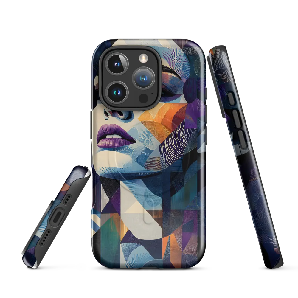 Fragmented Mystery: A Modern Portrait | Phone Case |  16 Pro | MagSafe® Tough Case | Glossy
