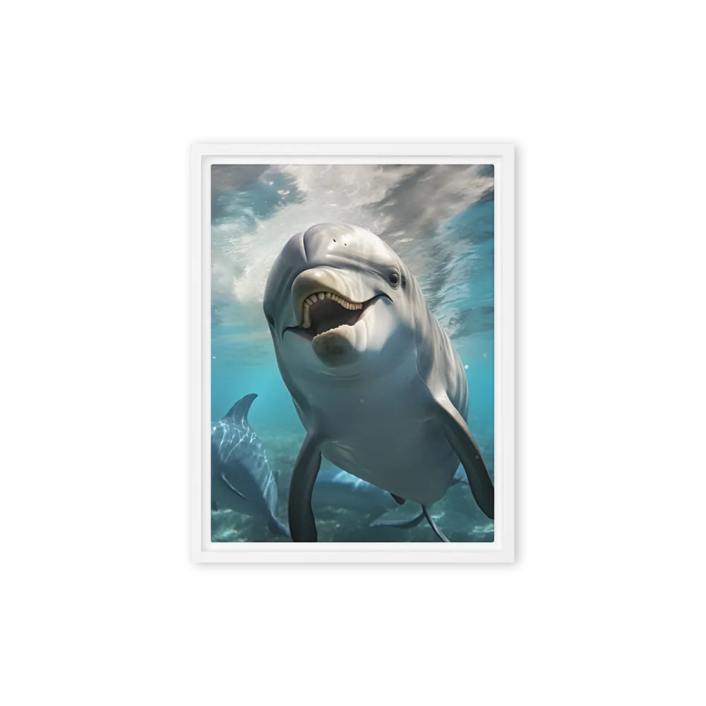 Beneath the Waves: A Dolphin's Dance
