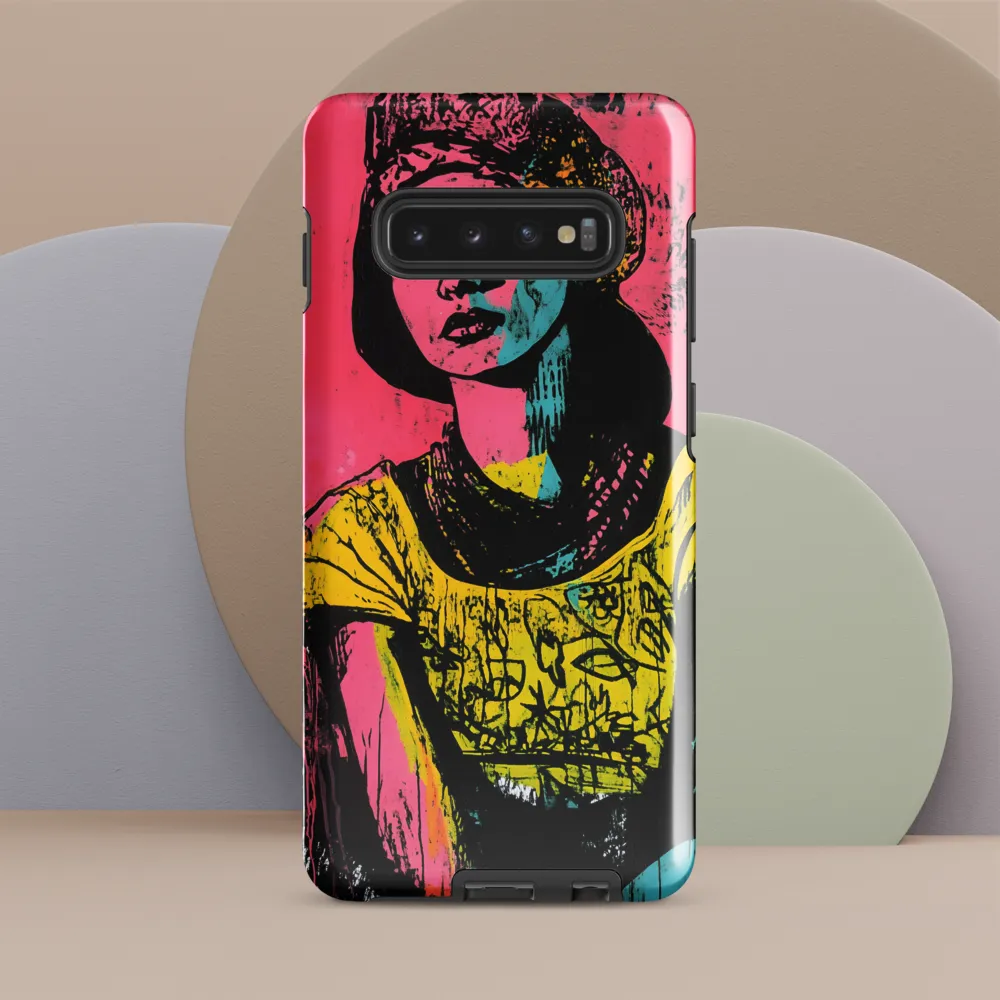 Urban Elegance: A Graffiti Portrait | Phone Case |  S10 Plus | Tough Case | Glossy