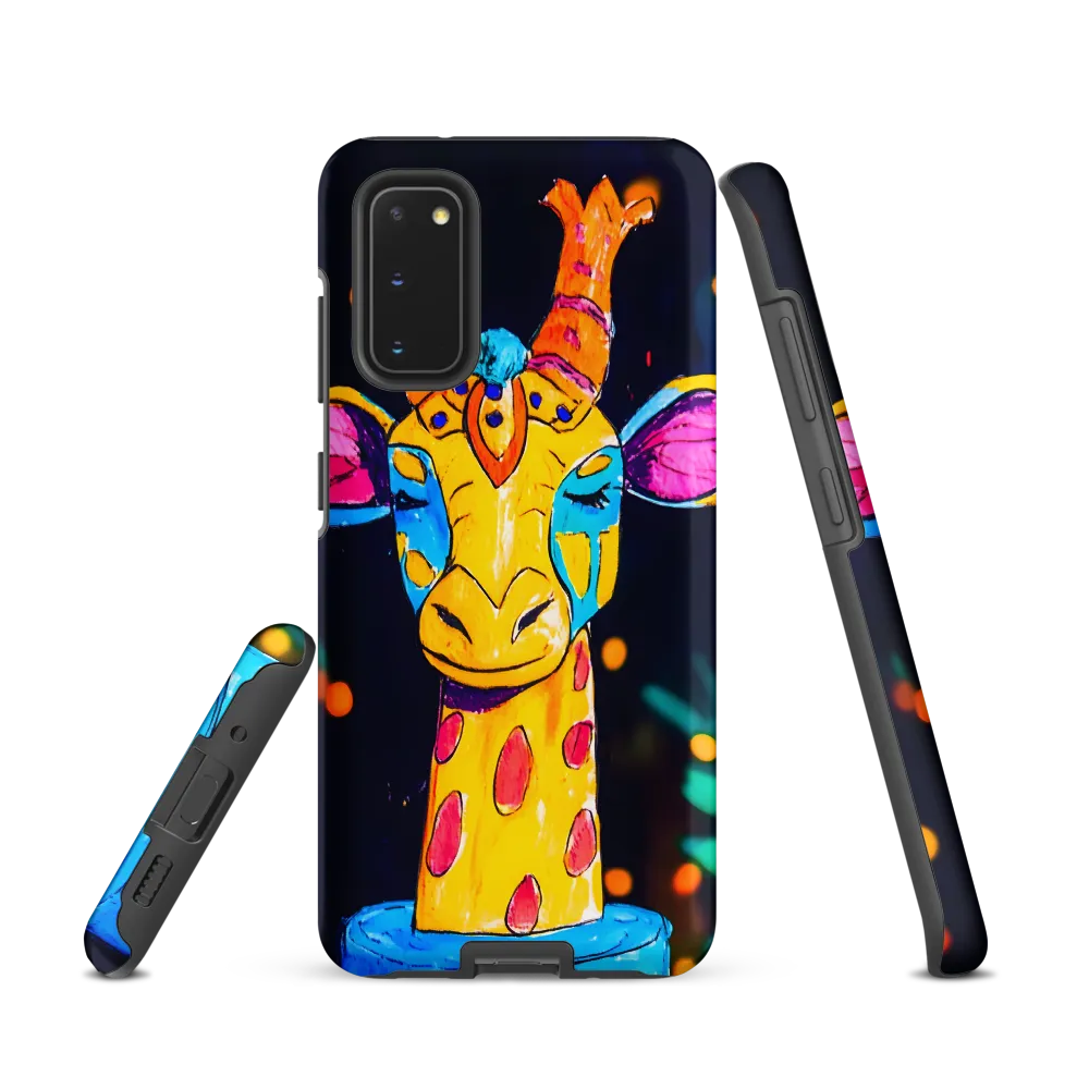 Whimsical Giraffe in Vibrant Colors | Phone Case |  S20 | Tough Case | Matte