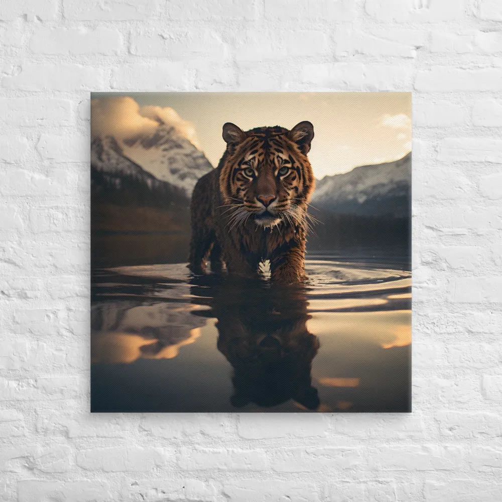 Majestic Reflection: The Tiger's Domain