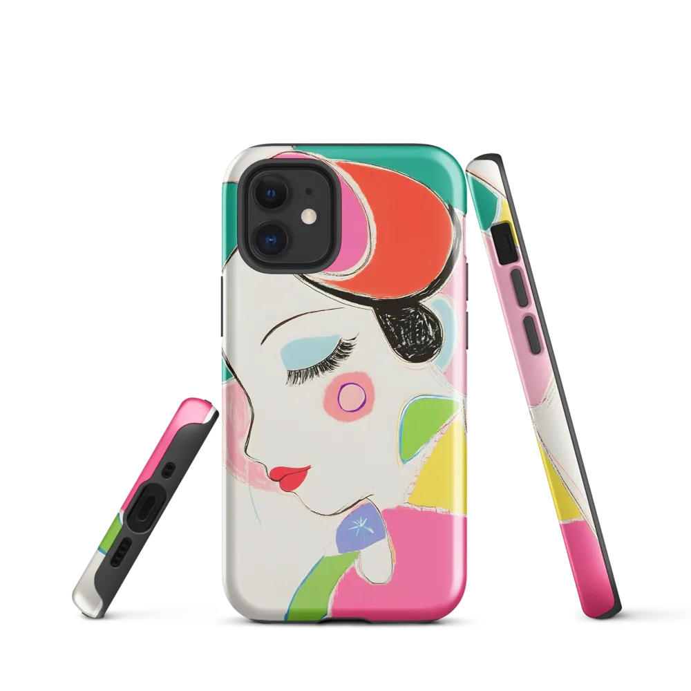 Whimsical Portrait in Colorful Abstraction