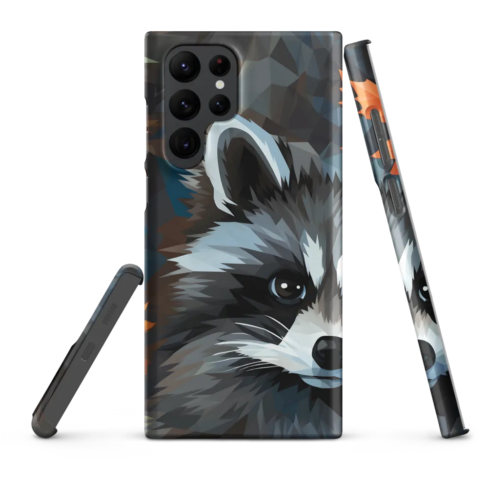 Whispers of Autumn: The Raccoon's Gaze | Phone Case |  S22 Ultra | Snap Case | Matte