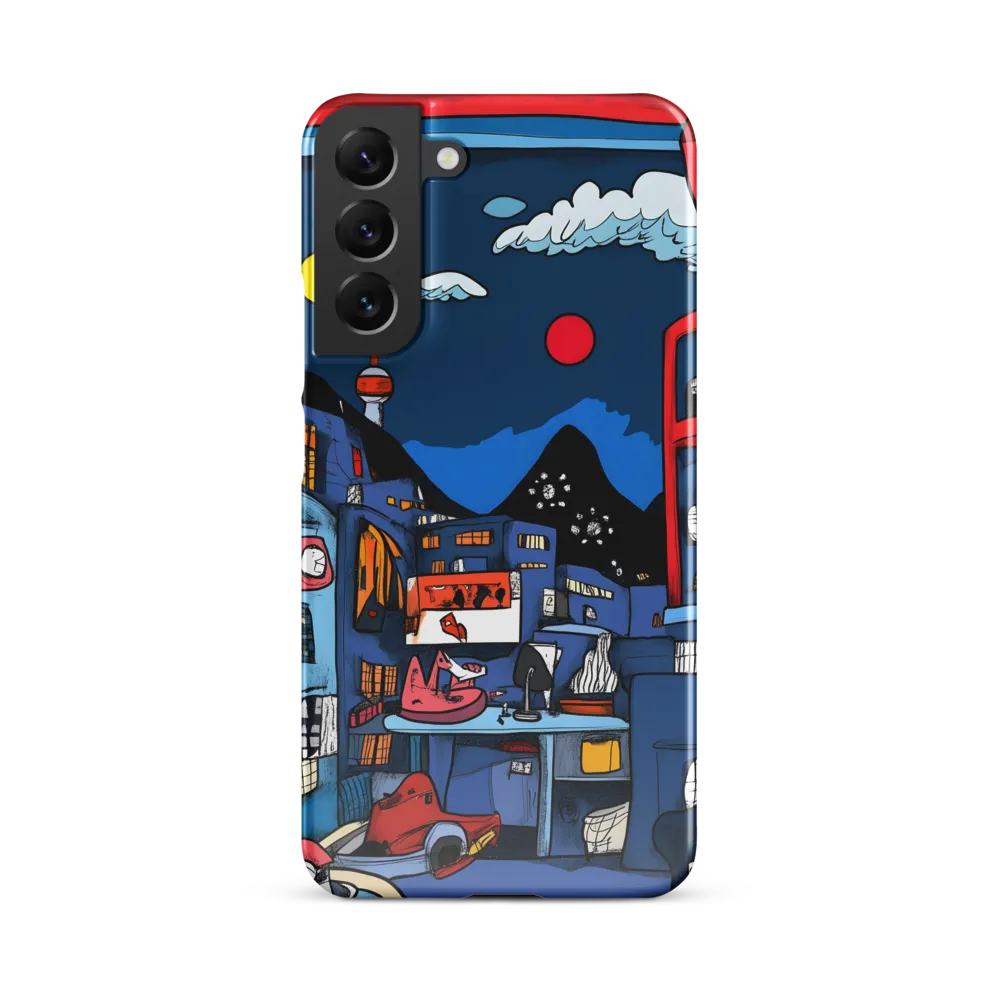 Whimsical Cityscape at Night