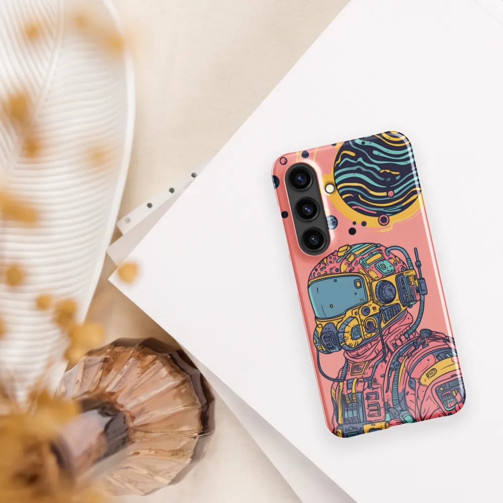 Exploration Beyond: A Digital Astronaut | Phone Case |  S24 | Snap Case | Glossy