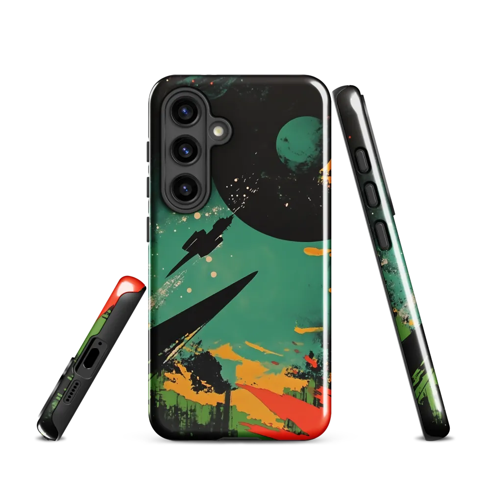 Journey Through the Cosmic Canvas | Phone Case |  S24 | Tough Case | Glossy