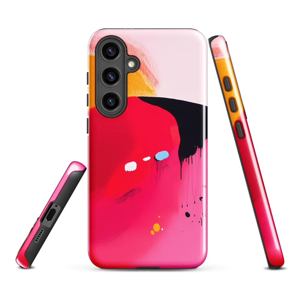 Magenta Sweep — Study in Drips and Fields