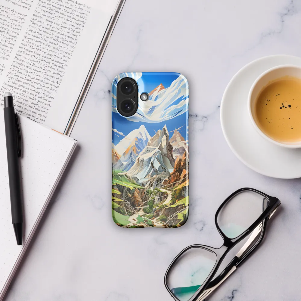 Geometric Symphony of Nature | Phone Case |  16 | Snap Case | Glossy