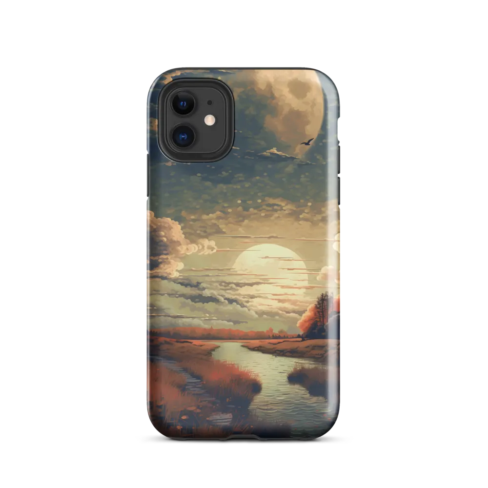 Whispers of Dusk: A Tranquil River Landscape