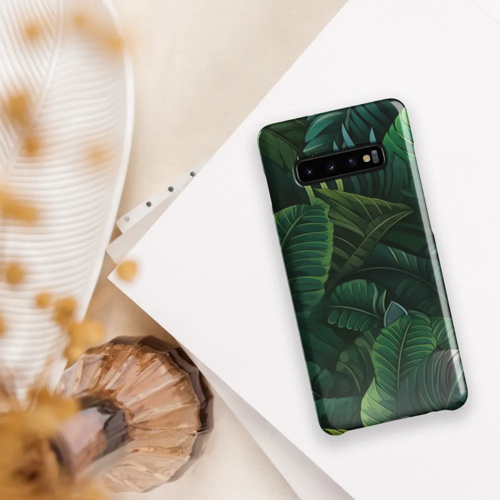 Lush Canopy: A Tropical Foliage Study | Phone Case |  S10 Plus | Snap Case | Glossy