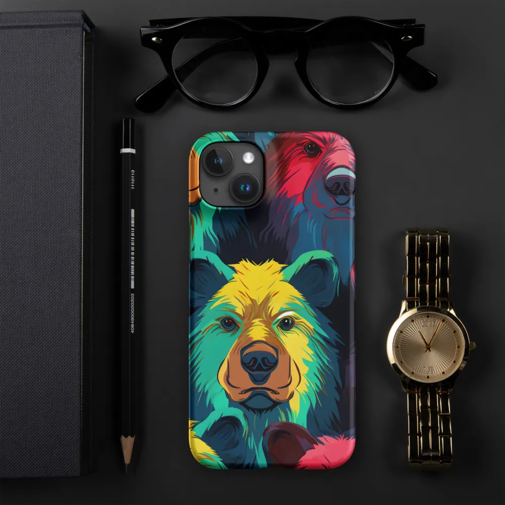 The Colorful Essence of Bears | Phone Case |  15 Plus | Snap Case | Matte