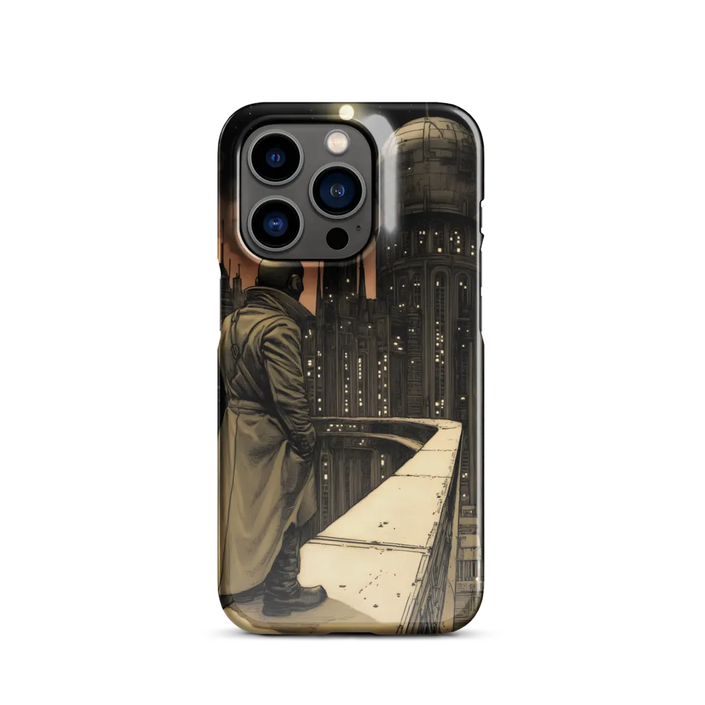 A Contemplative Gaze Over the Futuristic Metropolis