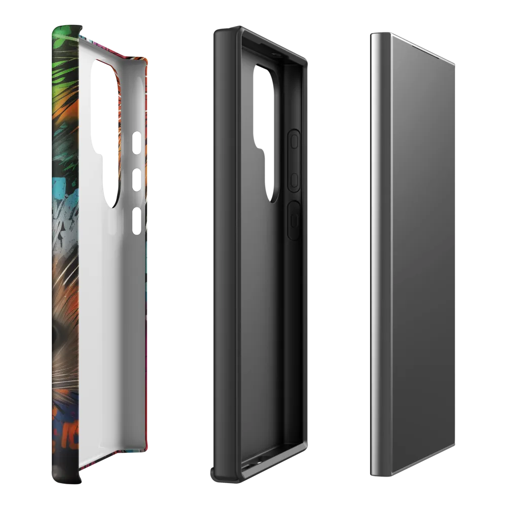 Whimsical Hedgehogs in a Kaleidoscopic Wonderland | Phone Case |  S24 Ultra | Tough Case | Matte