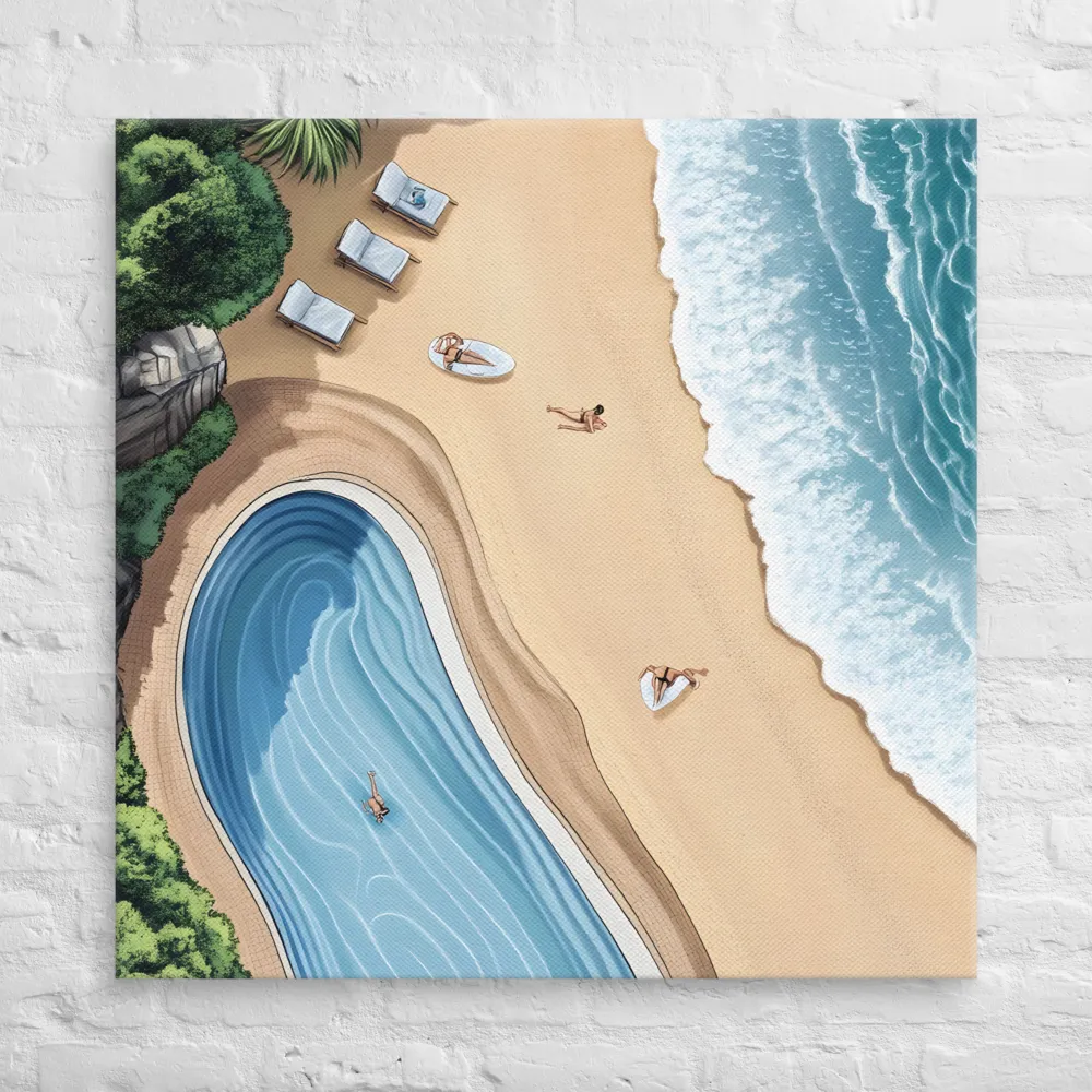 Serenity by the Shore | Canvas | 37″×37″