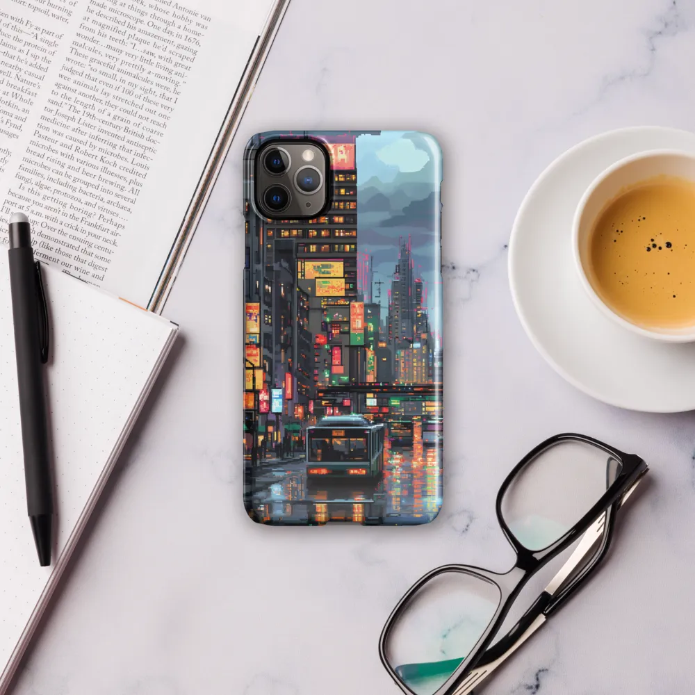 Neon Dreams: A Pixelated Urban Night