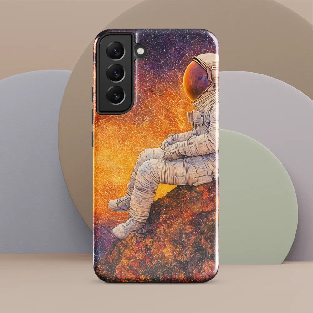 Cosmic Contemplation | Phone Case |  S22 Plus | Tough Case | Glossy