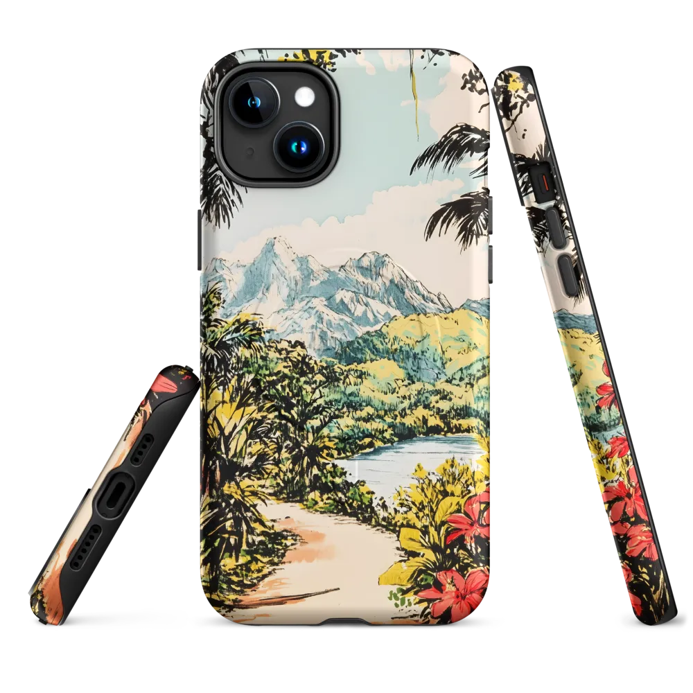 Tropical Serenity | Phone Case |  15 Plus | MagSafe® Tough Case | Matte