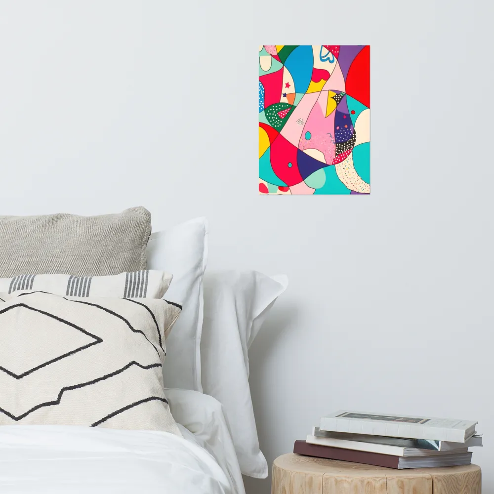 Playful Geometry in Color | Poster | 12″×16″