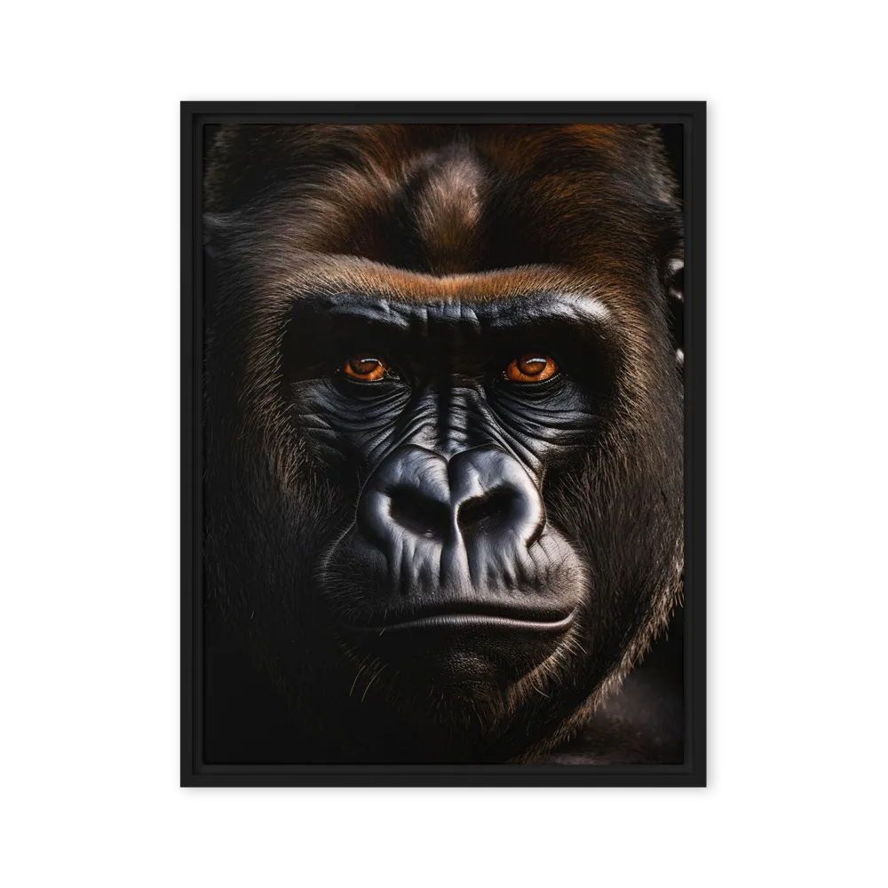 Majestic Gaze | Canvas with Black Frame | 24″×32″