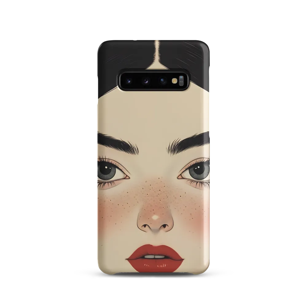 Serenity Captured: A Modern Portrait | Phone Case |  S10 | Snap Case | Matte