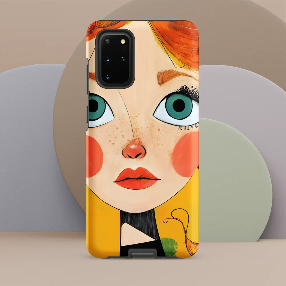 Whimsical Portrait of a Girl | Phone Case |  S20 Plus | Tough Case | Matte