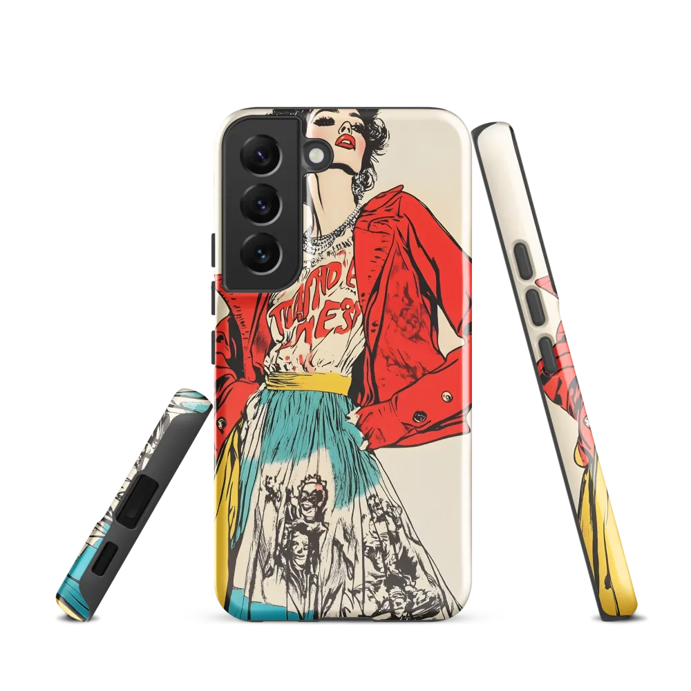 Vibrant Elegance: A Pop Art Fashion Statement
