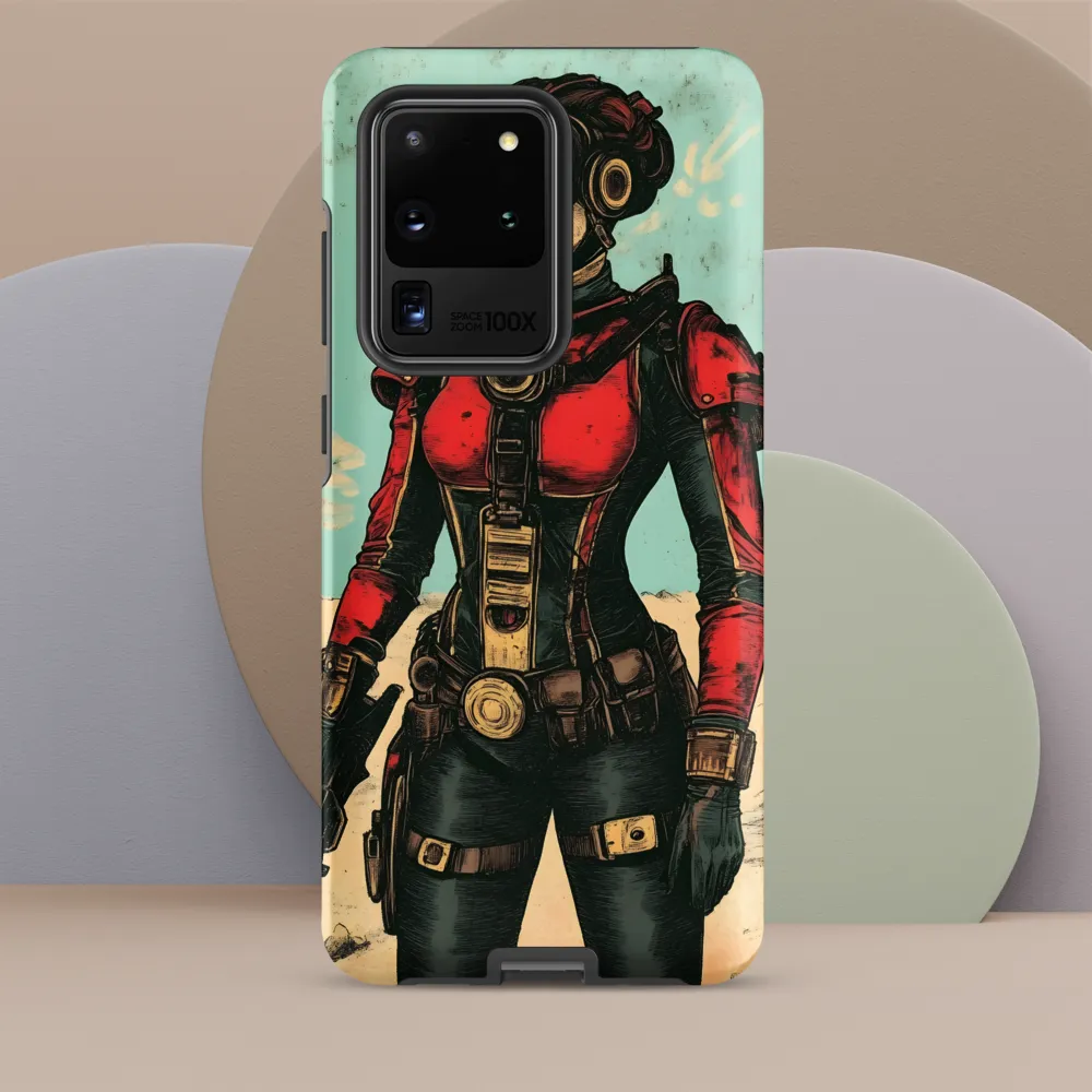 Futuristic Explorer: A Steampunk Adventure | Phone Case |  S20 Ultra | Tough Case | Matte