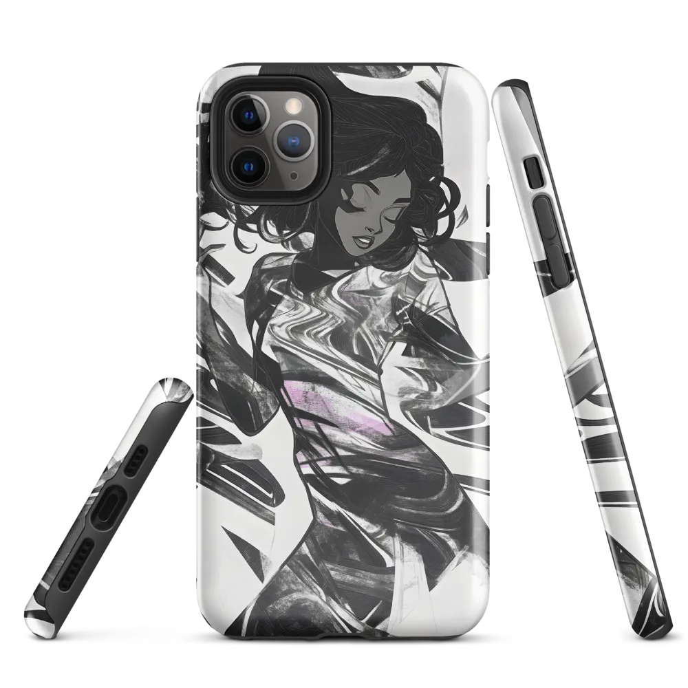 Fluid Grace: The Dance of Shadows | Phone Case |  11 Pro Max | Tough Case | Glossy