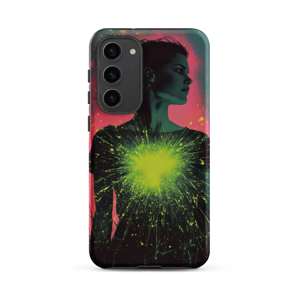 Cosmic Heart: A Surreal Portrait of Strength