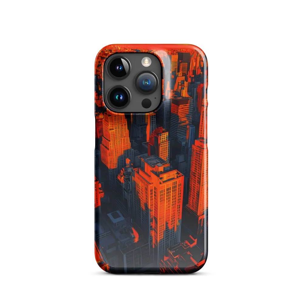 Urban Dawn: A Digital Ode to Skyscrapers | Phone Case |  15 Pro | Snap Case | Glossy