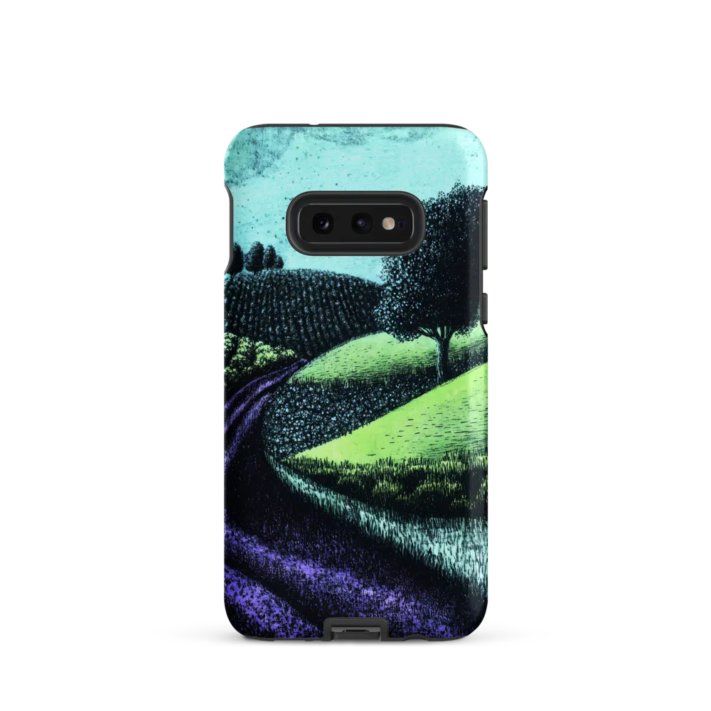 Winding Serenity: A Modern Landscape | Phone Case |  S10e | Tough Case | Matte
