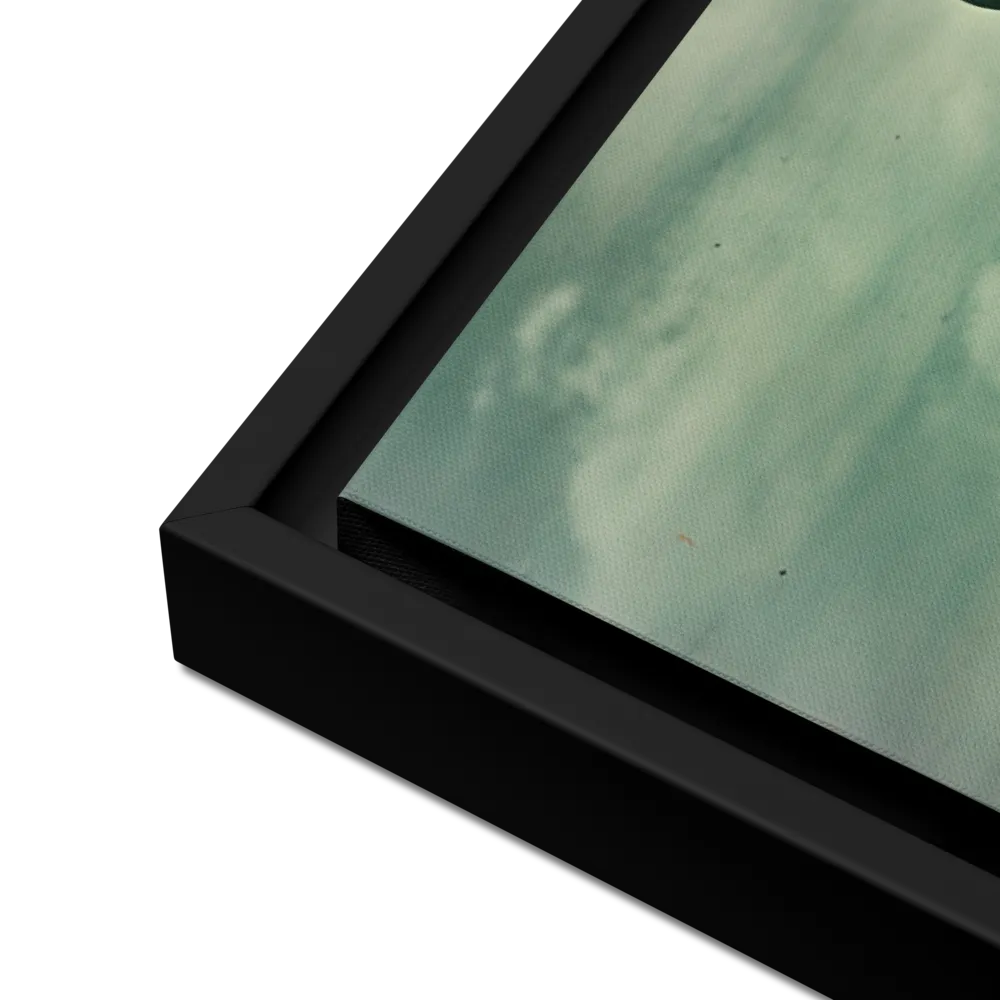 Ethereal Reflections: Identity in a Fragmented World | Canvas with Black Frame | 24″×36″