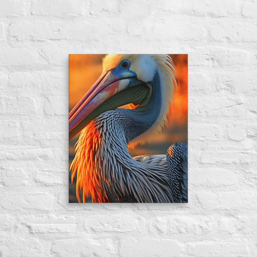 Elegance of the Pelican at Sunset