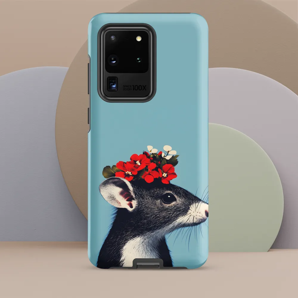 Whimsical Flora: A Mouse's Floral Crown