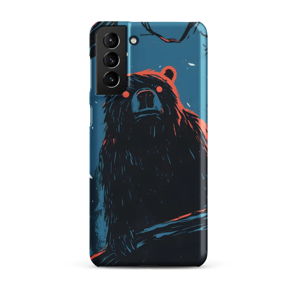 Eerie Majesty: A Bear in the Night | Phone Case |  S21 Plus | Snap Case | Matte